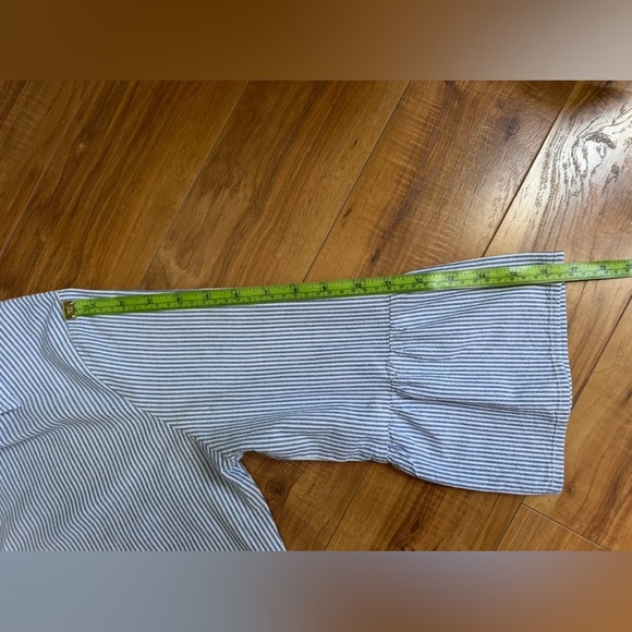 Dip Blue 3/4 Sleeve Button Down Shirt - Picture 11 of 12